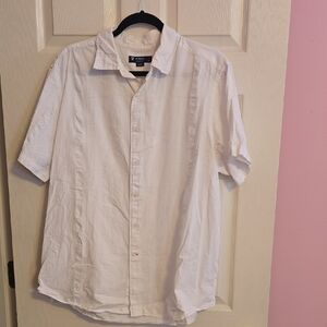 Daniel Cremieux Men's White Casual Button Down Shirt